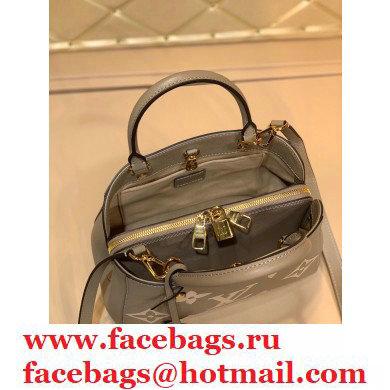 Louis Vuitton Grained Leather Montaigne MM Bag M45499 Tourterelle Gray 2020