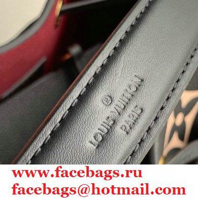 Louis Vuitton Grained Leather NeoNoe MM Bucket Bag M45497 Black 2020 - Click Image to Close