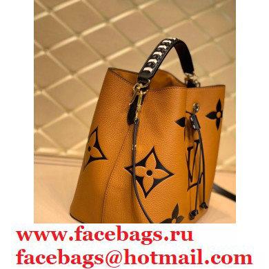 Louis Vuitton LV Crafty NeoNoe MM Bucket Bag Braided Top Handle M56888 Caramel 2020