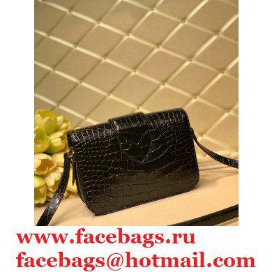 Louis Vuitton LV Pont 9 Bag N98478 Croco Pattern Black 2020 - Click Image to Close