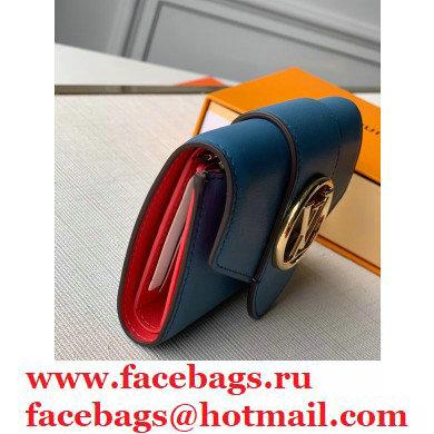 Louis Vuitton LV Pont 9 Compact Wallet M69393 Bleu Minuit deep Blue 2020 - Click Image to Close