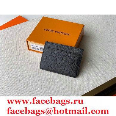 Louis Vuitton Monogram Empreinte Card Holder M69171 Black 2020 - Click Image to Close