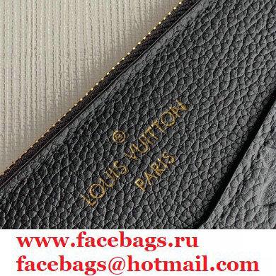 Louis Vuitton Monogram Empreinte Pochette Melanie BB Pouch Clutch Bag M68712 Black 2020