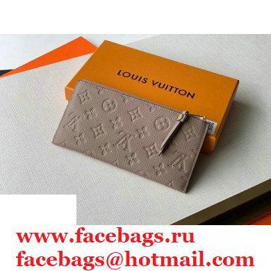 Louis Vuitton Monogram Empreinte Pochette Melanie BB Pouch Clutch Bag M68714 Tourterelle Beige 2020