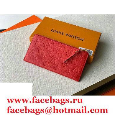 Louis Vuitton Monogram Empreinte Pochette Melanie BB Pouch Clutch Bag Red 2020
