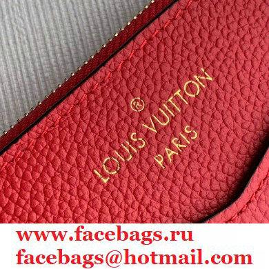 Louis Vuitton Monogram Empreinte Pochette Melanie BB Pouch Clutch Bag Red 2020 - Click Image to Close