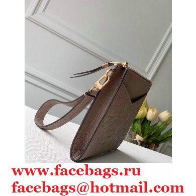 Louis Vuitton Monogram Empreinte Pochette Melanie MM Pouch Clutch Bag M68707 Tourterelle Beige 2020