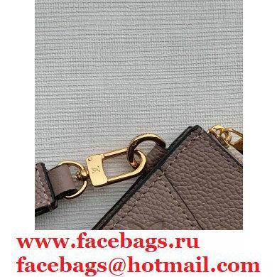 Louis Vuitton Monogram Empreinte Pochette Melanie MM Pouch Clutch Bag M68707 Tourterelle Beige 2020 - Click Image to Close