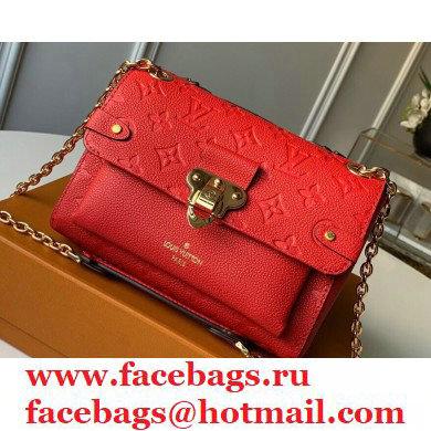 Louis Vuitton Monogram Empreinte Vavin BB Bag M44554 Scarlett Red - Click Image to Close