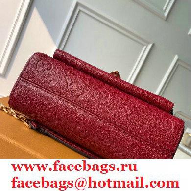 Louis Vuitton Monogram Empreinte Vavin BB Bag M44867 Cherry Berry Red - Click Image to Close