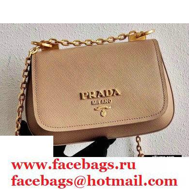 Prada Saffiano Leather Shoulder Bag 1BD275 Beige 2020