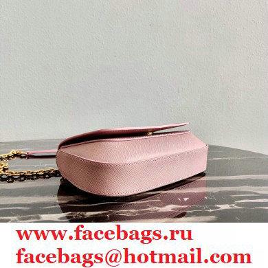 Prada Saffiano Leather Shoulder Bag 1BD275 Pink 2020