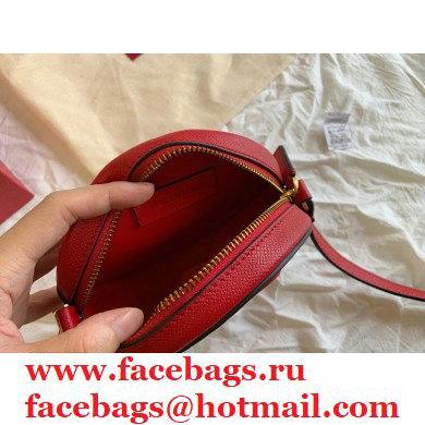 Valentino Round VSLING Leather Bag Red 2020 - Click Image to Close