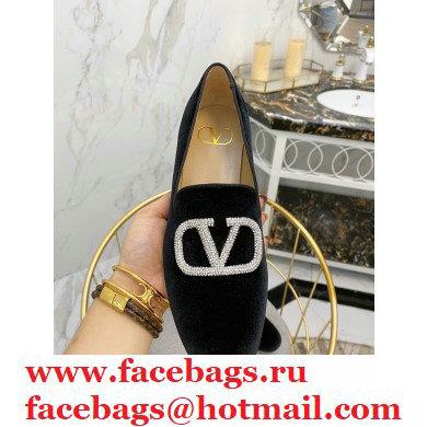 Valentino Vlogo Loafers Velvet Black 2020