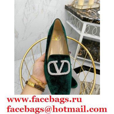 Valentino Vlogo Loafers Velvet Green 2020