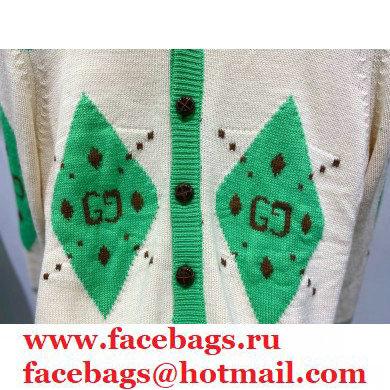 gucci white/green cashmere sweater 2020