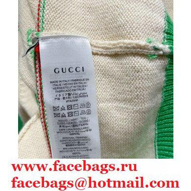 gucci white/green cashmere sweater 2020 - Click Image to Close