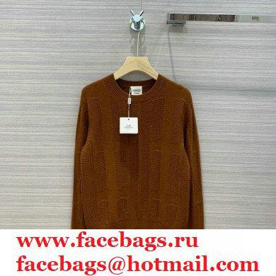 hermes cashmere sweater brown 2020