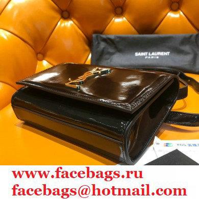 saint laurent Kate belt bag in patent leather 534395 black/gold