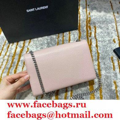 saint laurent Kate chain and tassel bag in caviar leather 474366 pink/silver - Click Image to Close