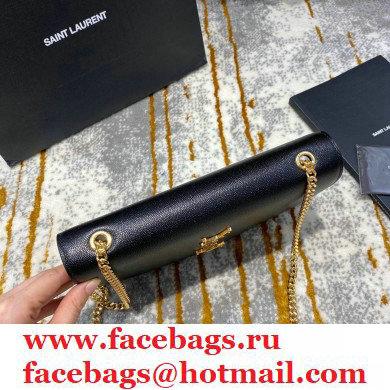 saint laurent Kate medium bag in caviar leather 354021 black/gold