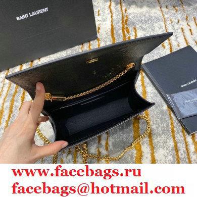 saint laurent Kate small bag in caviar leather 469390 black/gold