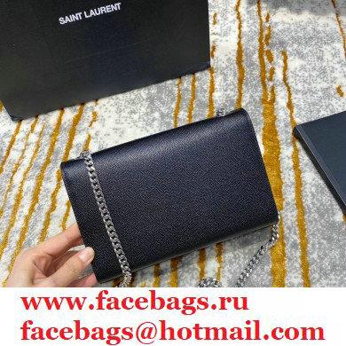 saint laurent Kate small bag in caviar leather 469390 black/silver