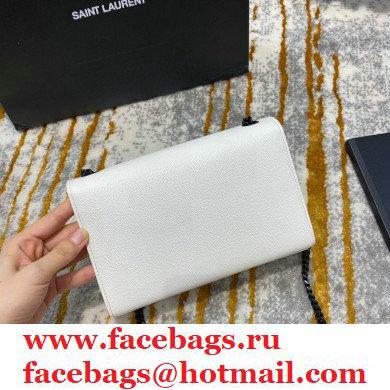 saint laurent Kate small bag in caviar leather 469390 white/black