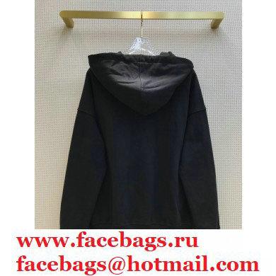 valentino sequins hooded sweatshirt black 2020