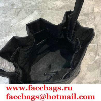 Balenciaga Wheel S Drawstring Bucket Bag Nylon Black