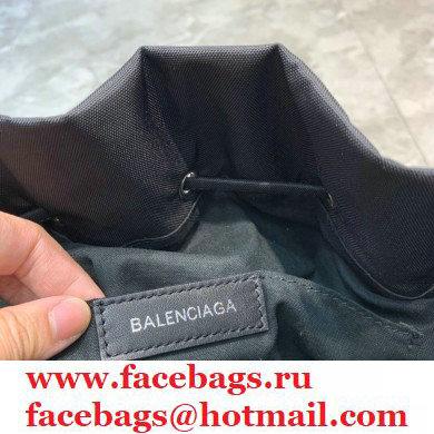 Balenciaga Wheel S Drawstring Bucket Bag Nylon Black - Click Image to Close