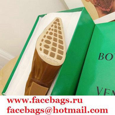 Bottega Veneta Almond Toe Pumps in Crush Nappa Brown 2021 - Click Image to Close