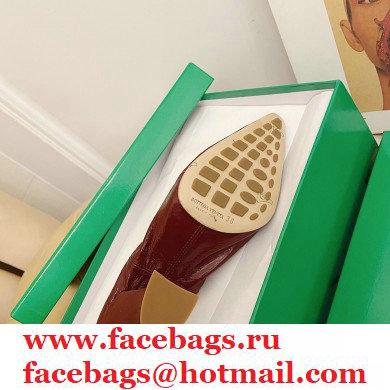 Bottega Veneta Almond Toe Pumps in Crush Nappa Burgundy 2021 - Click Image to Close