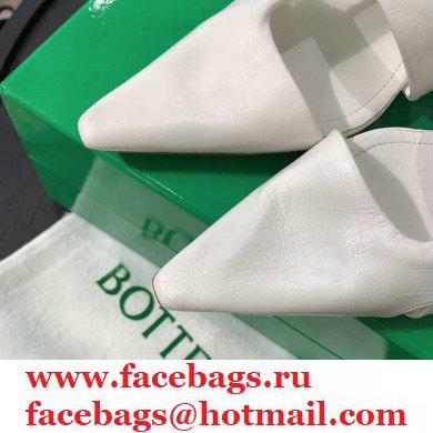 Bottega Veneta Heel 3cm BV POINT Slingback Shoes White 2020