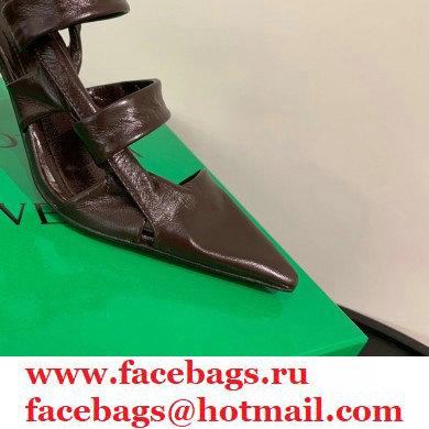 Bottega Veneta Heel 8.5cm BV POINT Slingback Shoes Coffee 2020