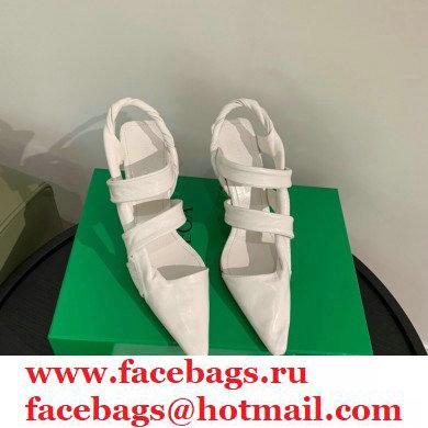Bottega Veneta Heel 8.5cm BV POINT Slingback Shoes White 2020