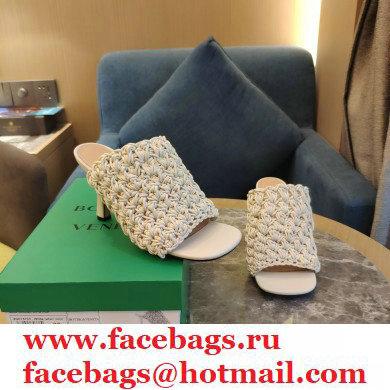 Bottega Veneta Heel 8.5cm THE BOARD Sandals Creamy 2021 - Click Image to Close
