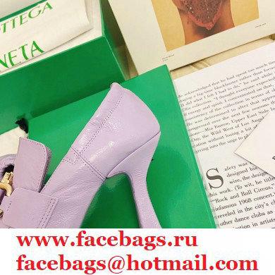 Bottega Veneta Heel 8.5cm THE MADAME Horsebit Pumps in Crush Nappa Lavender 2021