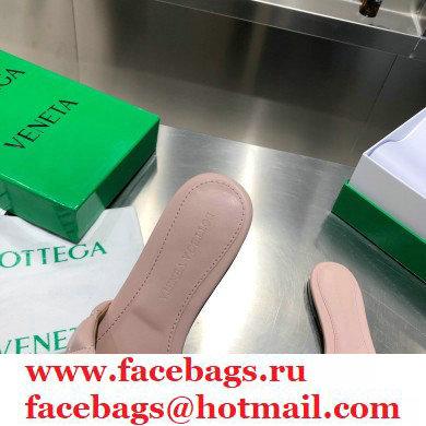 Bottega Veneta Square Sole Quilted Padded Flat Slides Sandals Nude Pink 2021 - Click Image to Close