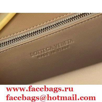 Bottega Veneta THE CLIP Squared Shoulder Bag in Box Calf Apricot 2021