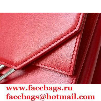 Bottega Veneta THE CLIP Squared Shoulder Bag in Box Calf Red 2021 - Click Image to Close