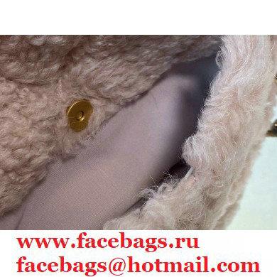 Chanel 19 Large Flap Bag AS1161 Shearling Sheepskin Pink 2021