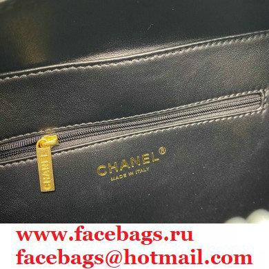 Chanel CC Filigree Medium Vanity Case Bag Shearling Sheepskin Black 2021 - Click Image to Close