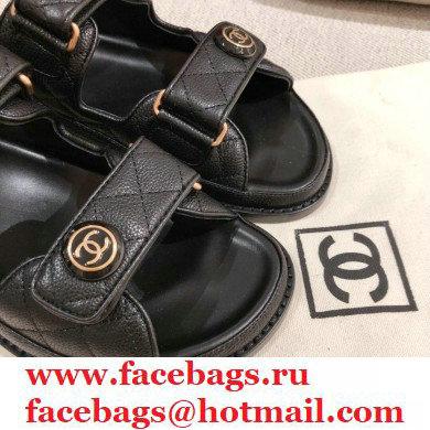 Chanel CC Logo Beach Sandals G35927 01 2021