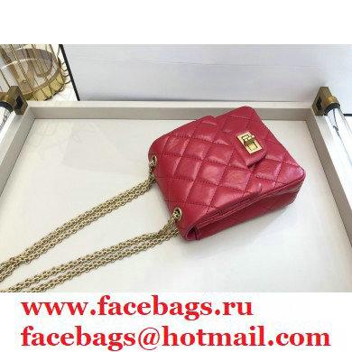 Chanel Calfskin 2.55 Reissue Phone Bag AS1326 Red 2021 - Click Image to Close