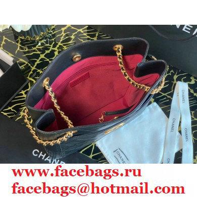Chanel Calfskin Small Shopping Bag AS2295 Black 2021