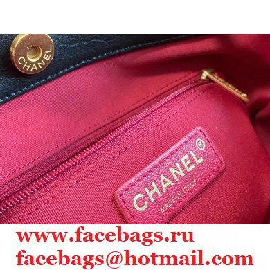 Chanel Calfskin Small Shopping Bag AS2295 Black 2021 - Click Image to Close