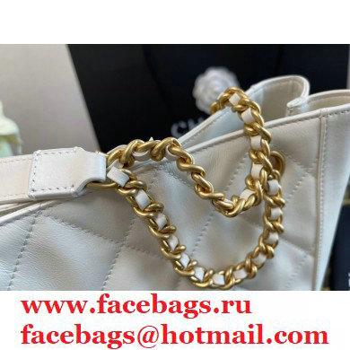 Chanel Calfskin Small Shopping Bag AS2295 White 2021