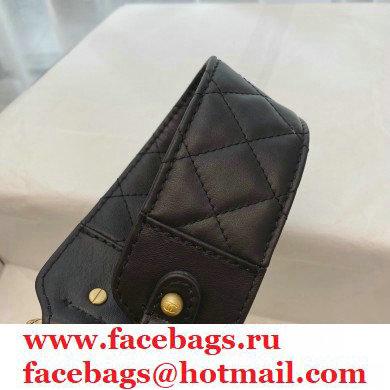 Chanel Calfskin Strap Into Bucket Bag AS2230 Black 2020