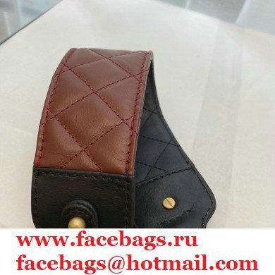 Chanel Calfskin Strap Into Bucket Bag AS2230 Black/Brown 2020